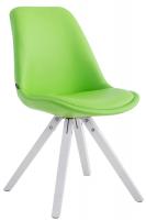Besucherstuhl Laval Square weiß (eiche) grün