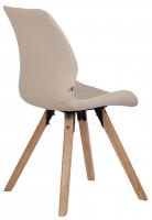 Stuhl Luna Kunstleder creme 