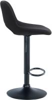 2er Set Barhocker Camden Samt schwarz schwarz 
