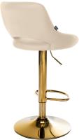Barhocker Milet Kunstleder gold creme 