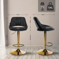 2er Set Barhocker Milet Kunstleder G schwarz 