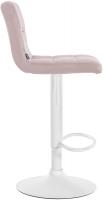 2er Set Barhocker Peru Samt weiß rosa 