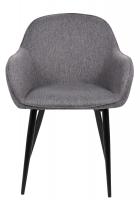 Esszimmerstuhl Boise Stoff dunkelgrau 