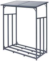 Kaminholzunterstand Ruston anthrazit Metall L