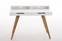 Schreibtisch Eaton 110 cm weiß 