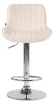 2er Set Barhocker Lentini Samt chrom creme 