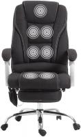Bürostuhl Pacific Stoff mit Massagefunktion schwarz 