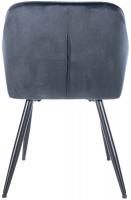 Besucherstuhl Cassis Samt schwarz 