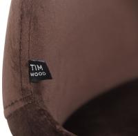 2er Set Stuhl Luna Samt braun 