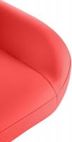 2er Set Barhocker Braga Gold Kunstleder rot 