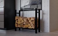 Kaminholzständer Medya rund 30x80x80 cm schwarz Kaminholzständer Medya rund 30x80x80 cm schwarz