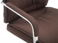 2er Set Freischwinger XXL Anubis Stoff braun 