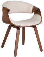 Esszimmerstuhl Foley Stoff Eiche creme 