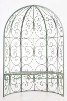 Halbpavillon Rosie mit Sitzbank antik-grün