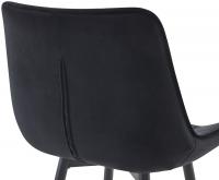 2er Set Barhocker Dartford Samt schwarz 