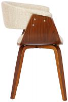 2er Set Stühle Bruce Stoff walnuss/creme 