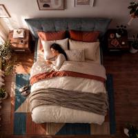 Bett Mirka 160x200 cm Stoff dunkelgrau 