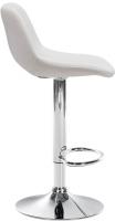 Barhocker Camden Samt chrom creme 