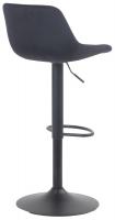 2er Set Barhocker Loft Samt schwarz 