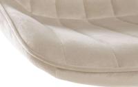 2er Set Barhocker Toni Samt schwarz creme 