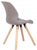 Stuhl Luna Stoff grau 