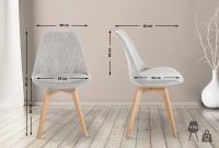 4er Set Stuhl Linares Cord beige 