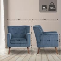 Sessel Kioni Cord blau Sessel Kioni Cord blau
