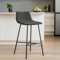 Barhocker Altona Stoff dunkelgrau