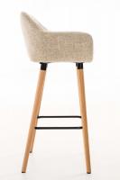 Barhocker Grant Stoff creme 