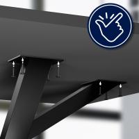 Tischbeine Finney 180x80x72 schwarz Tischbeine Finney 180x80x72 schwarz