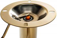 2er Set Barhocker Braga Gold Samt dunkelgrau 