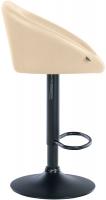 Barhocker Davie Kunstleder schwarz creme 