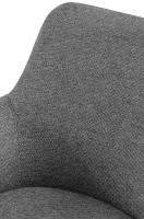 2er Set Esszimmerstuhl Olema Stoff grau