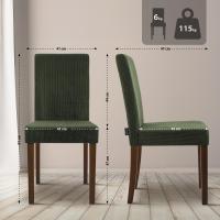 2er Set Esszimmerstuhl Ina Cord antik dunkel grün 2er Set Esszimmerstuhl Ina Cord antik dunkel grün