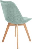 4er Set Stuhl Linares Cord türkis 