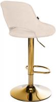 Barhocker Milet Stoff gold creme 