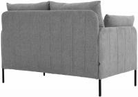 Ziden Couch 2 Sitzer Stoff hellgrau 