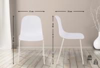 2er Set Stuhl Hardin weiß 