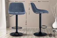 Barhocker Loft Stoff blau Barhocker Loft Stoff blau