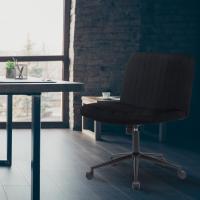 Bürostuhl Kingman Samt schwarz 