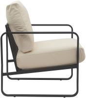 Lounger Manea Kunstleder creme 