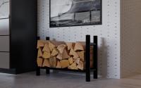 Kaminholzständer Medya rund 30x80x60 cm schwarz Kaminholzständer Medya rund 30x80x60 cm schwarz