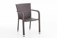 Polyrattan Stuhl Leonie braun 