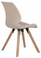 4er Set Stuhl Luna Kunstleder creme 
