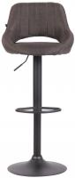 Barhocker Milet Stoff schwarz dunkelgrau 