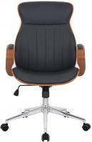 Bürostuhl Melilla Kunstleder walnuss/schwarz 