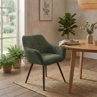 Esszimmerstuhl Vienna Cord schwarz grün 