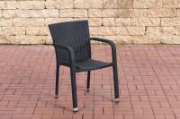 Polyrattan Stuhl Leonie schwarz 