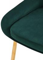 2er Set Esszimmerstuhl Elmira Samt gold grün 