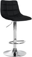 2er Set Barhocker Jerry Kunstleder chrom schwarz 